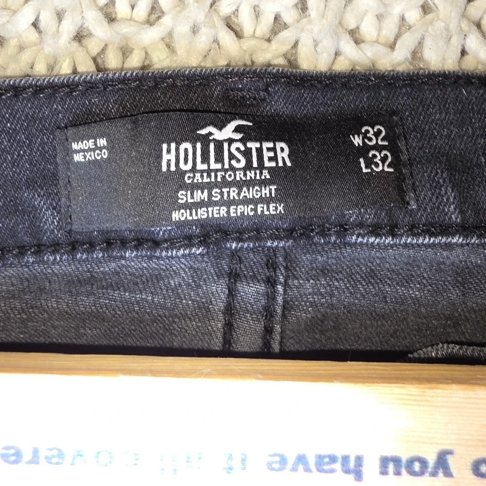 Hollister California Black Jeans Slim Fit Flex 32x32 Y2K